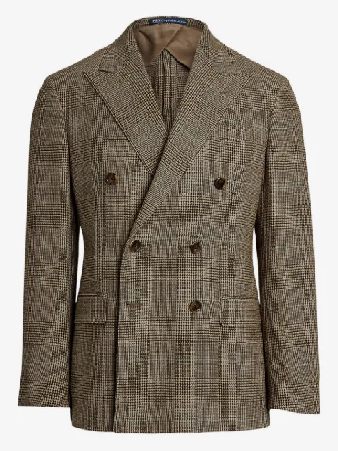 Polo Ralph Lauren double-breasted checked-pattern blazer