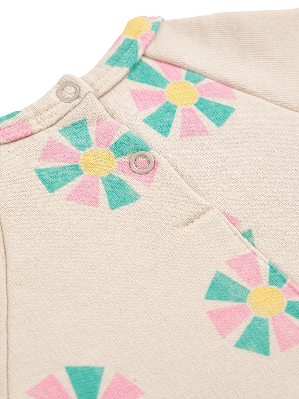 Bobo Choses Jurk met bloemenprint Beige