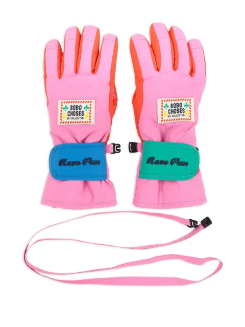 Bobo Choses logo-patch gloves