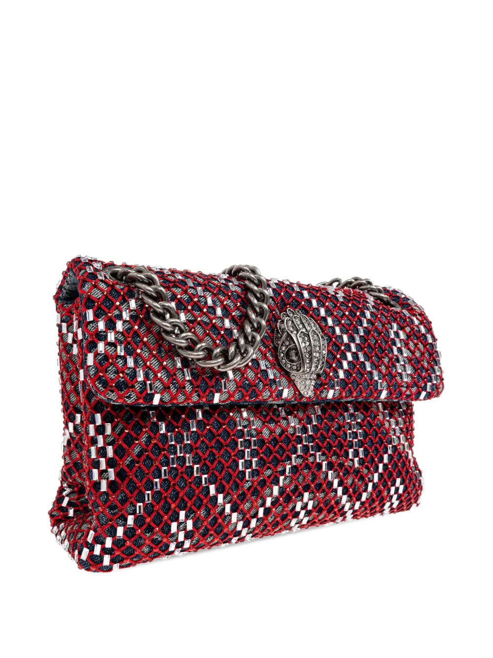 Kurt Geiger London mini Kensington crystal-embellished chain cross body bag | Image 2