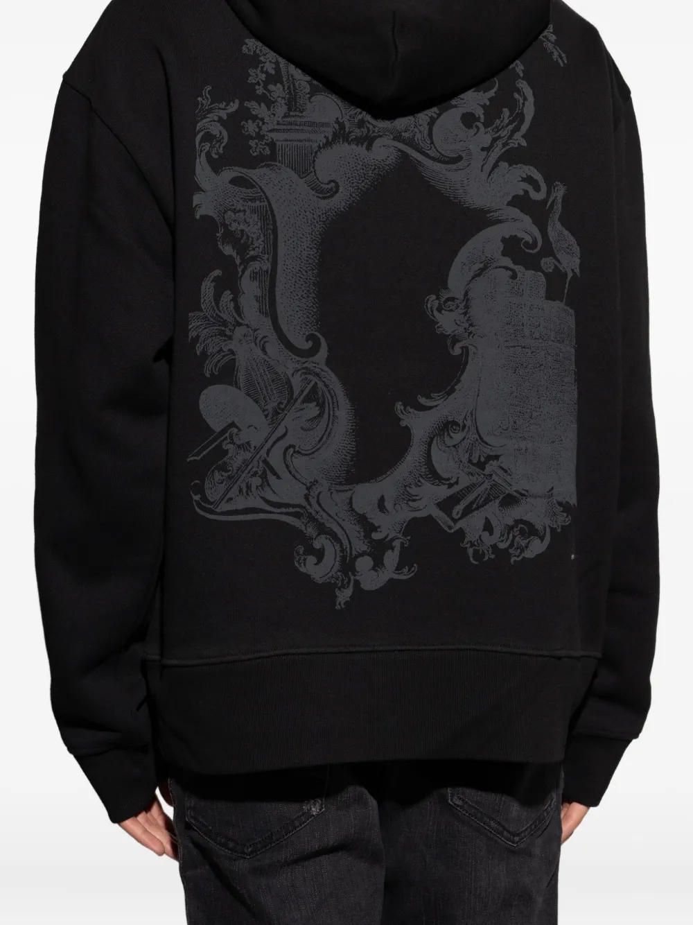 Diesel Sweater met geborduurd logo Zwart