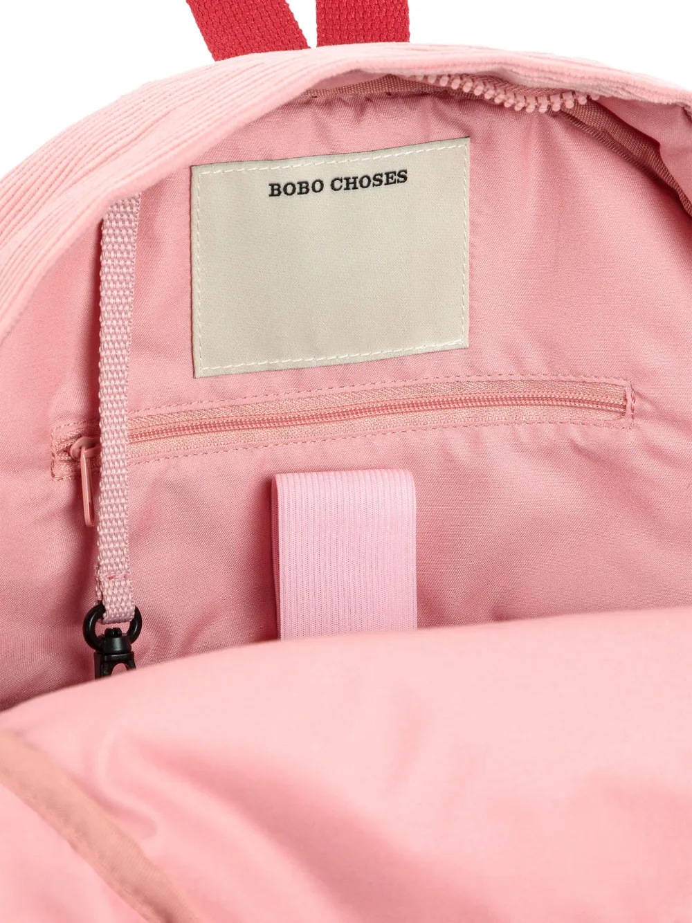 Bobo Choses Ribfluwelen rugzak met vlakken Roze