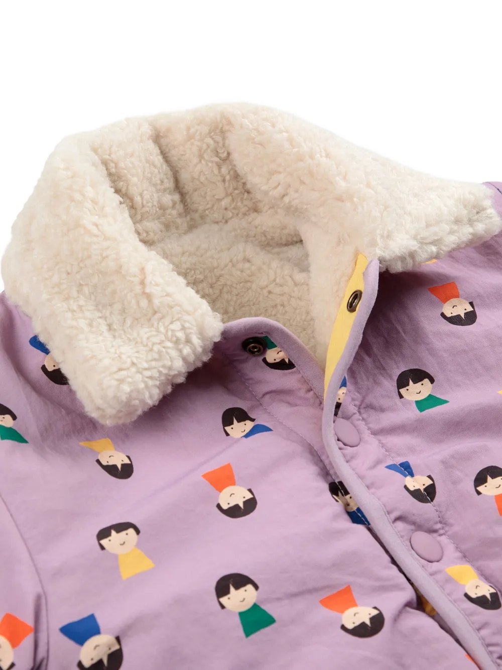 Bobo Choses Omkeerbaar jack met print Paars