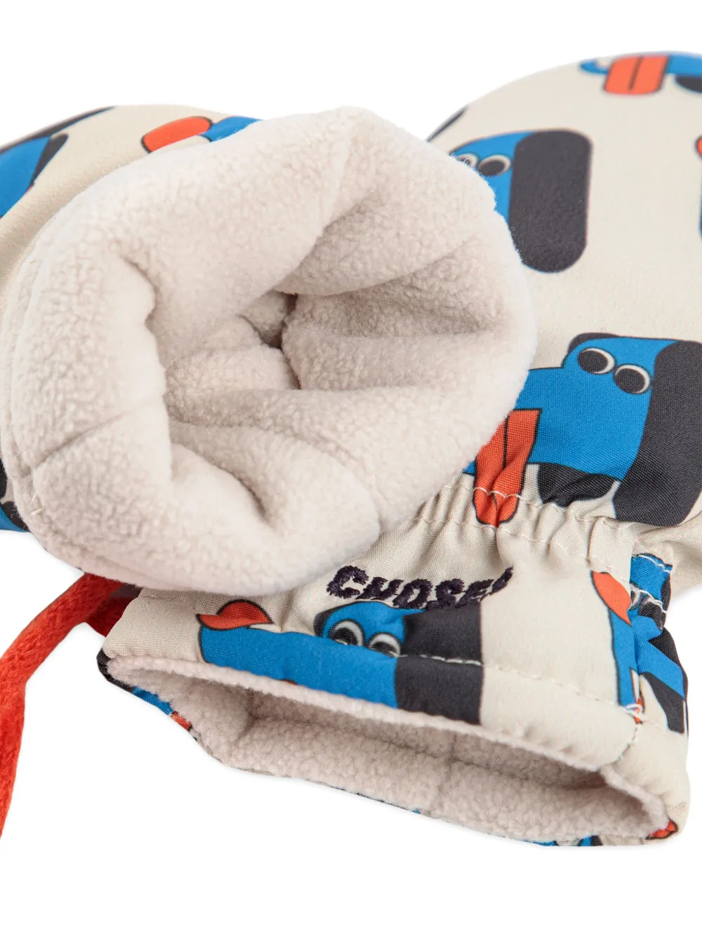 Bobo Choses Wanten met hondenprint Beige