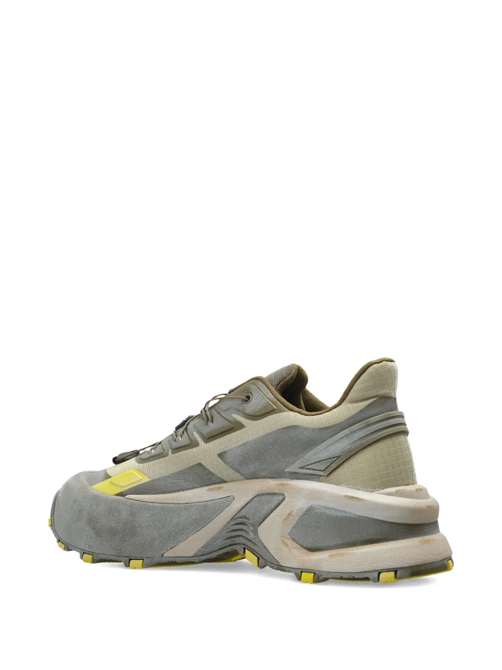 Diesel D-CAGE RUNNER lace-up chunky sneakers Grey