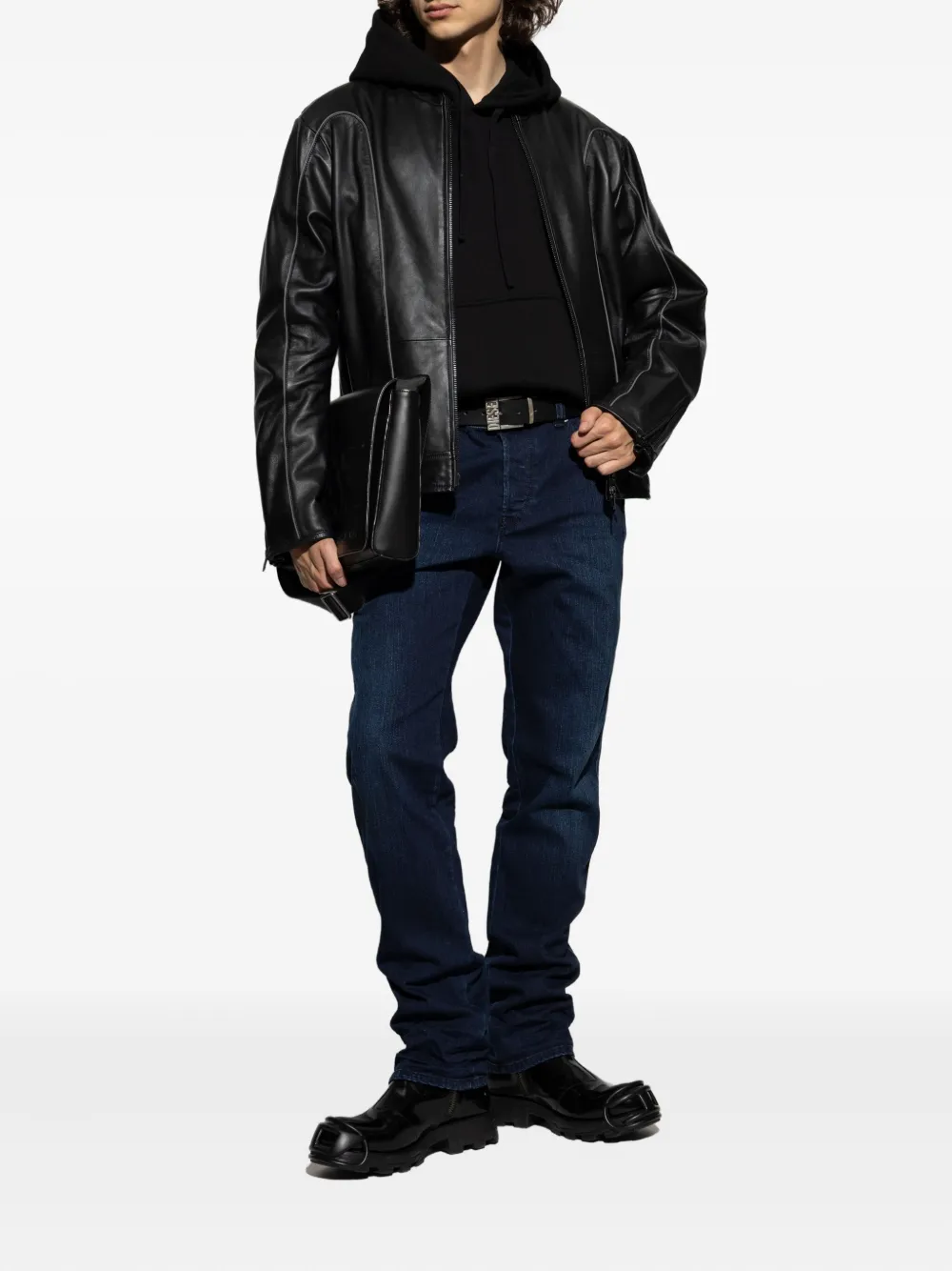 Diesel 1993 D-Vyl jeans met logoplakkaat - Blauw