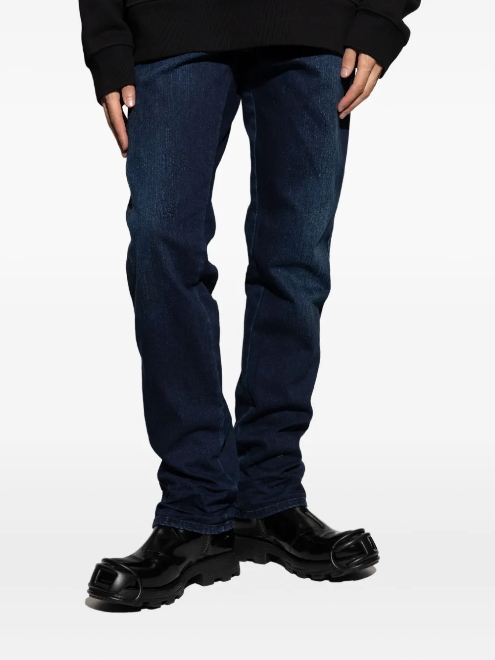 Diesel 1993 D-Vyl jeans met logoplakkaat Blauw