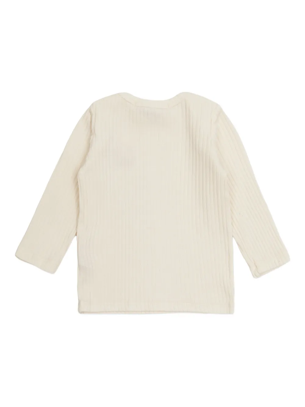 Bobo Choses Train-embroidered Top In Neutral