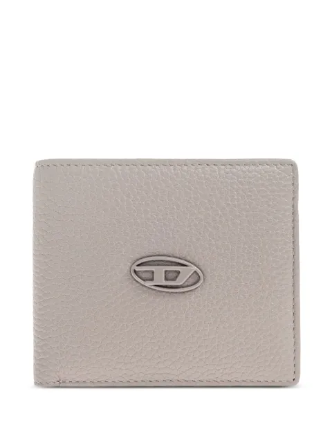 Diesel cartera de piel con placa del logo