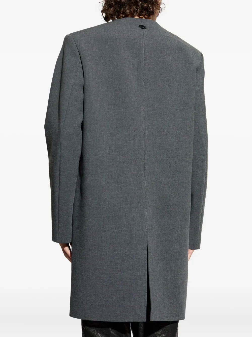 Diesel Jas met enkele rij knopen Grijs