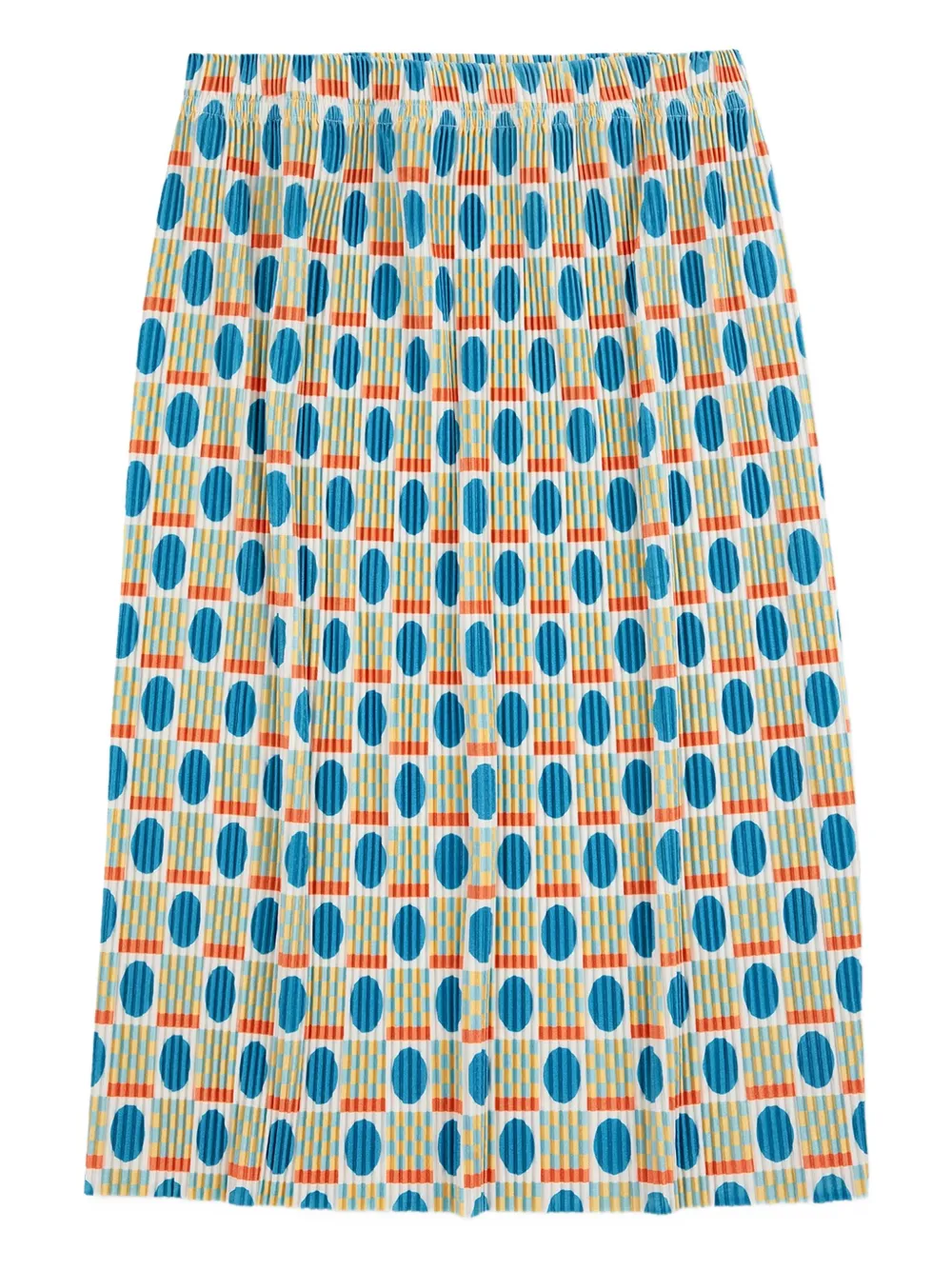 Bobo Choses Geometric Scacs Pleated Skirt In Gray