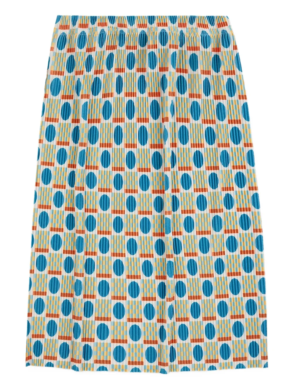 Bobo Choses Geometric Scacs Pleated Skirt In Gray