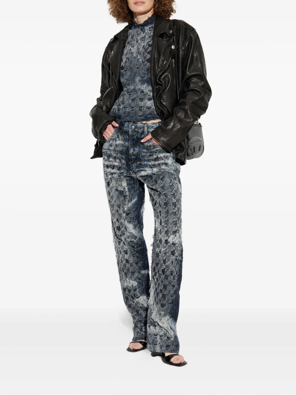 Diesel frayed-effect jeans - Grijs