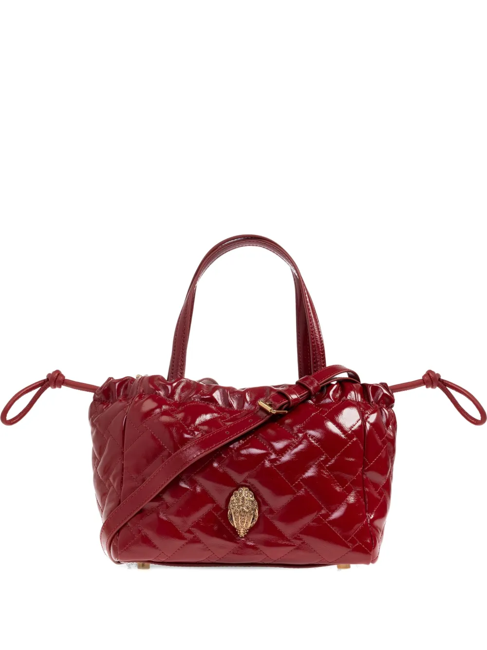 Kurt Geiger London small Kensington quilted string-detail tote bag | Red | Image 1