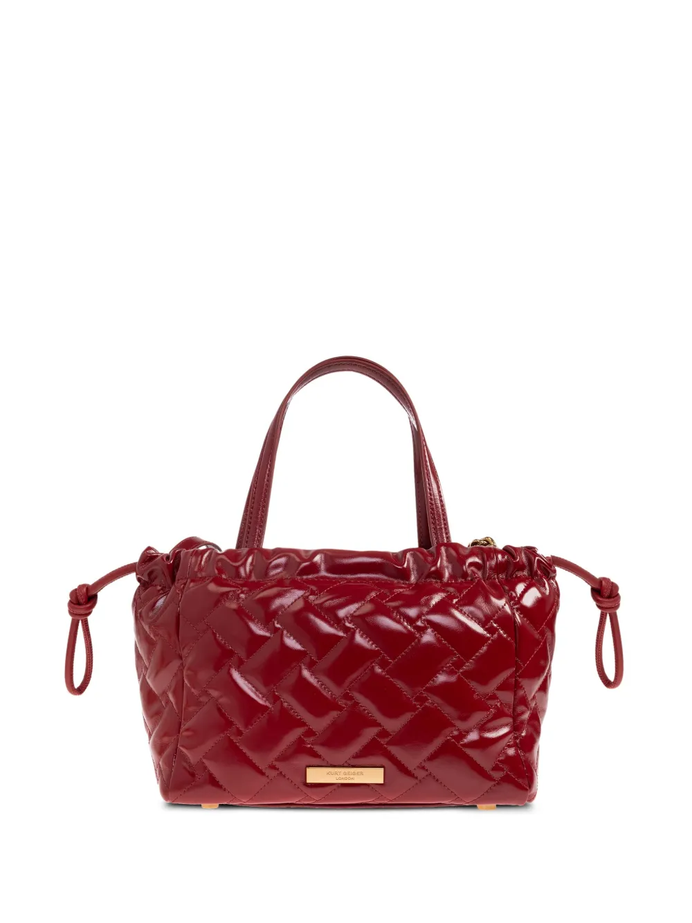 Kurt Geiger London Kleine Kensington gewatteerde shopper met detail Rood