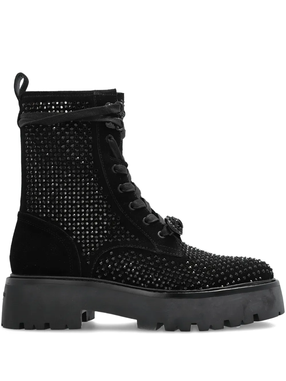 Kurt Geiger London Verfraaide veterlaarzen Zwart