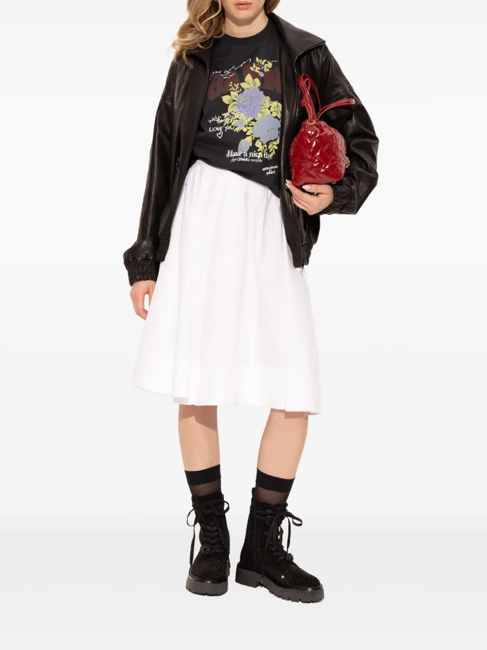 Kurt Geiger London embellished lace-up boots Black