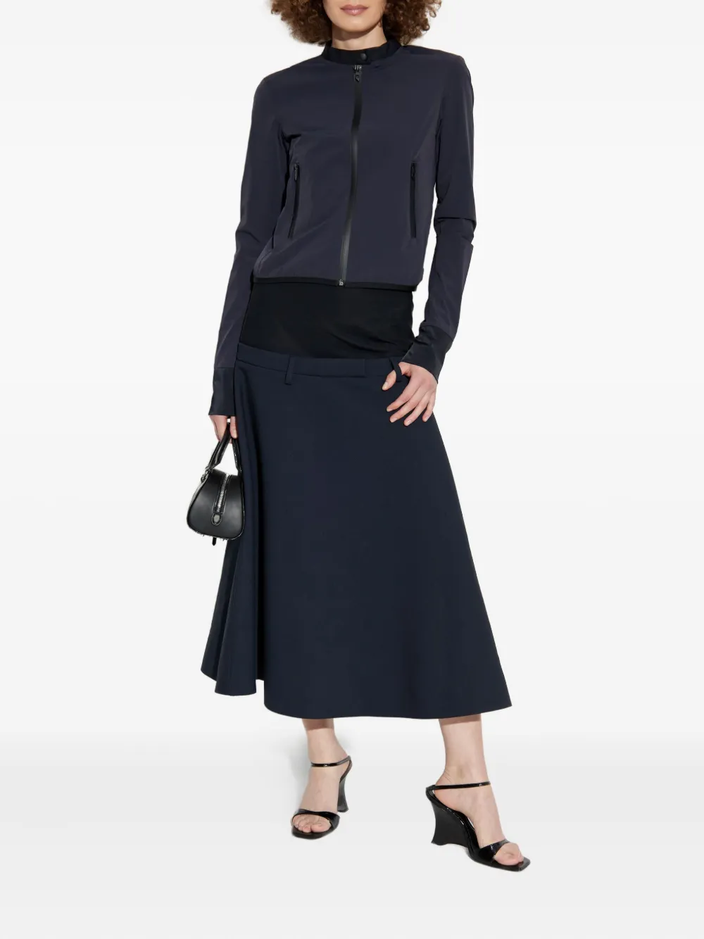 Diesel G-ervin Zip-front Stand-collar Jacket In Blue