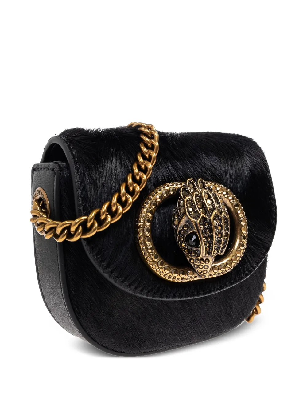 Kurt Geiger London micro Chelsea crystal-embellished saddle bag | Image 2