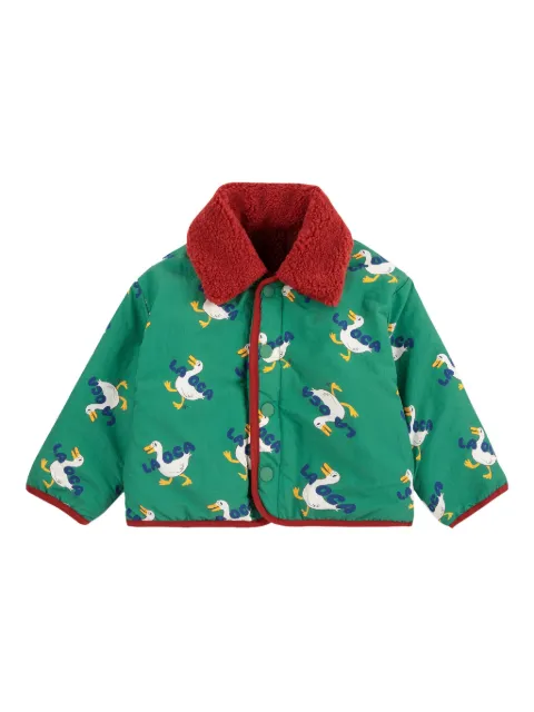 Bobo Choses duck-print fleece jacket