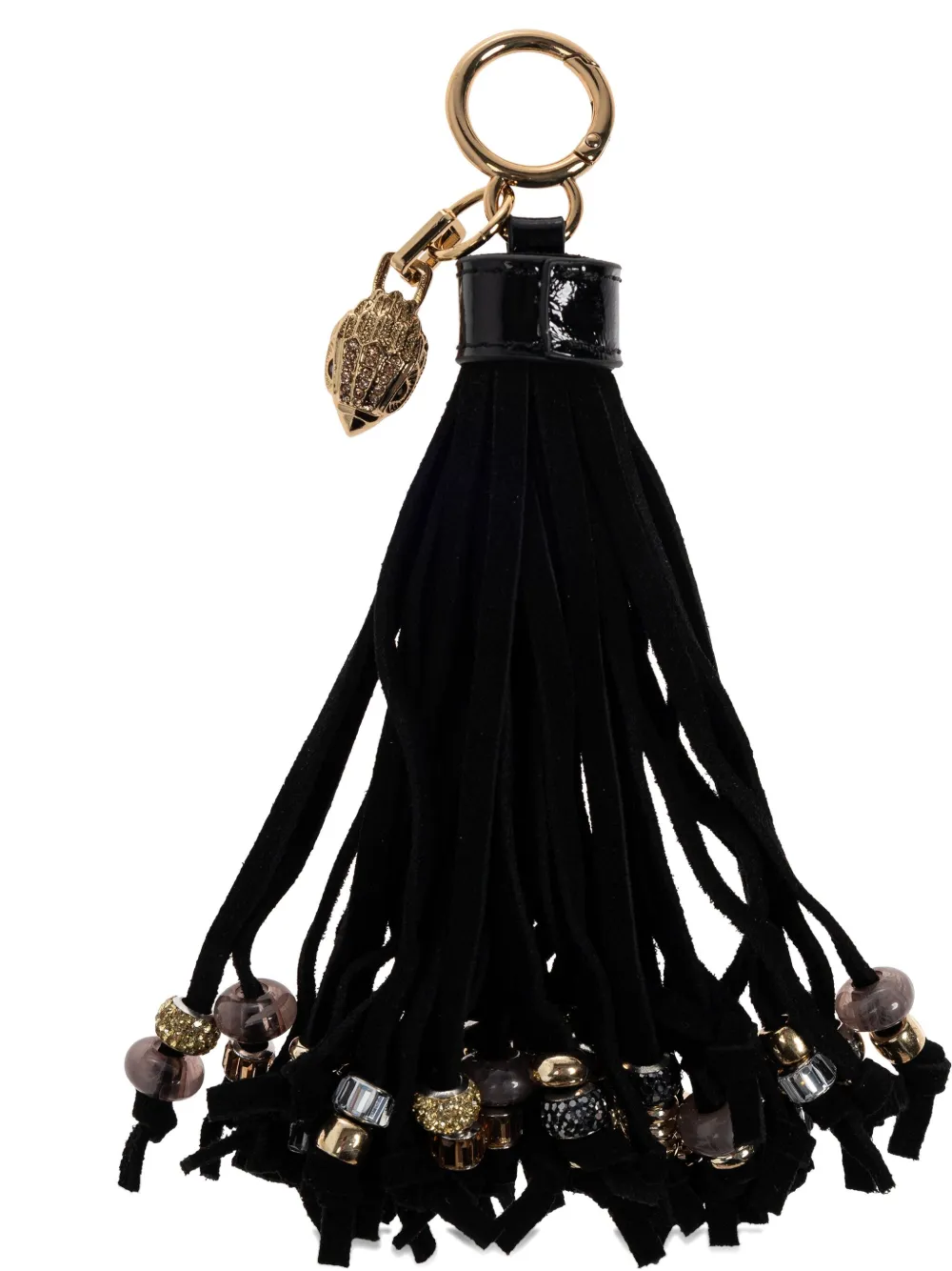 Kurt Geiger London beaded tassel keyring | Black | Image 1