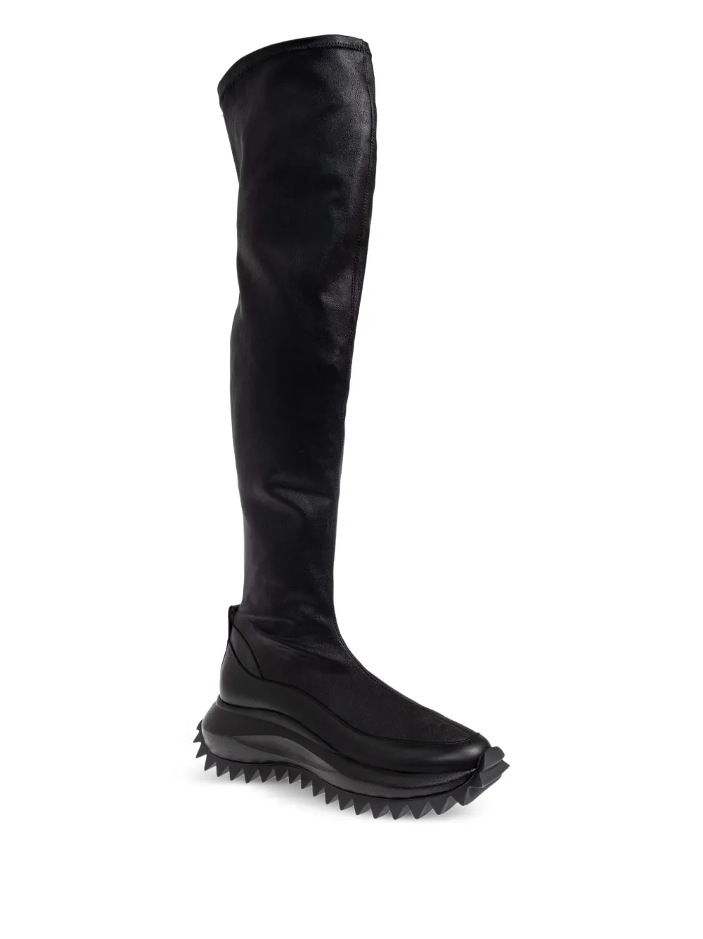 Vic Matie knee-high stretch boots Black