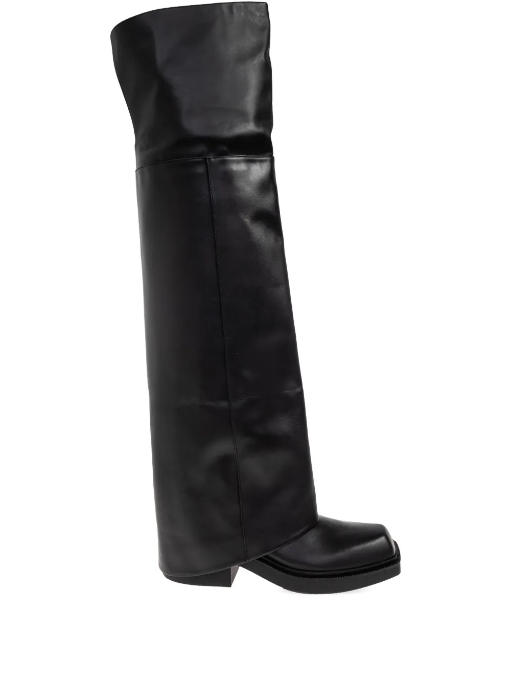 Vic Matie Slouch-leg square-toe boots Black