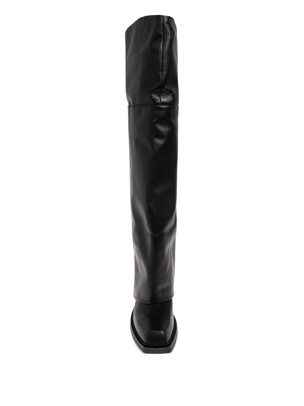 Vic Matie Slouch-leg Square-toe Boots In Black
