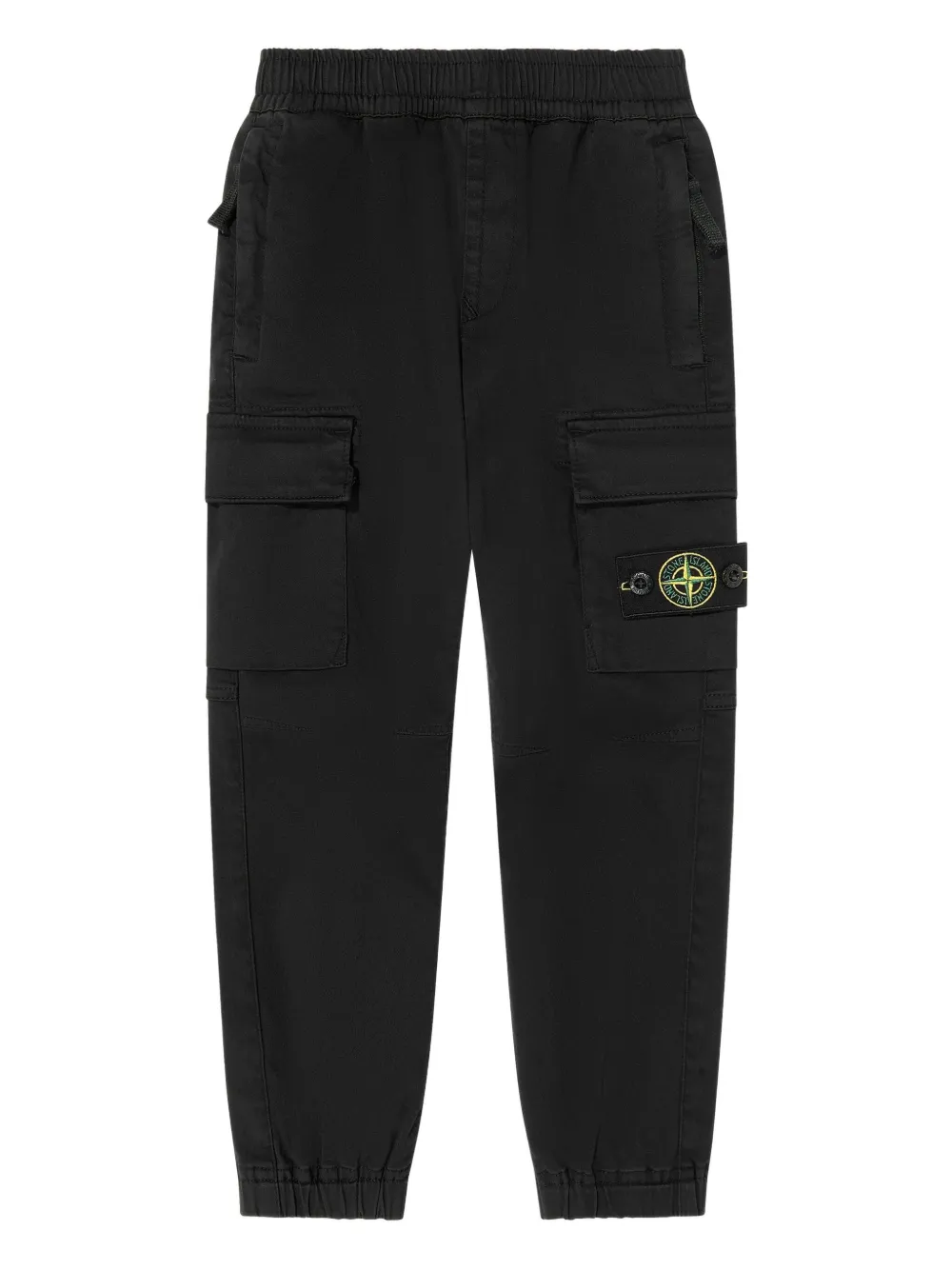 Stone Island Junior compass-patch trousers | Black | Image 1