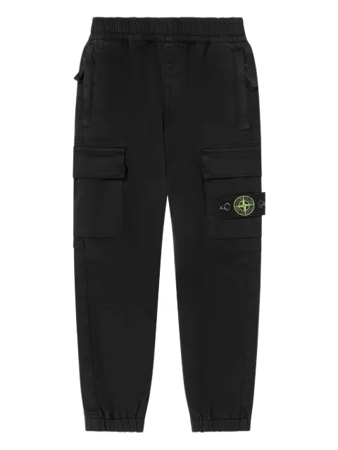 Stone Island Junior compass-patch trousers