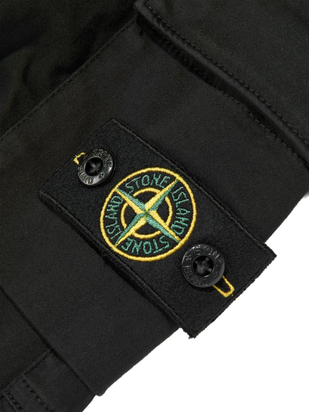 Stone Island Junior Trainingsbroek met patch Zwart