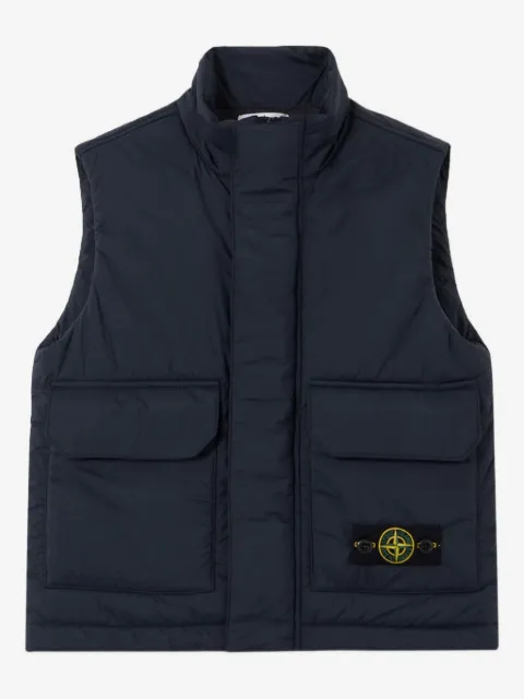 Stone Island Junior patch-pocket sleeveless vest