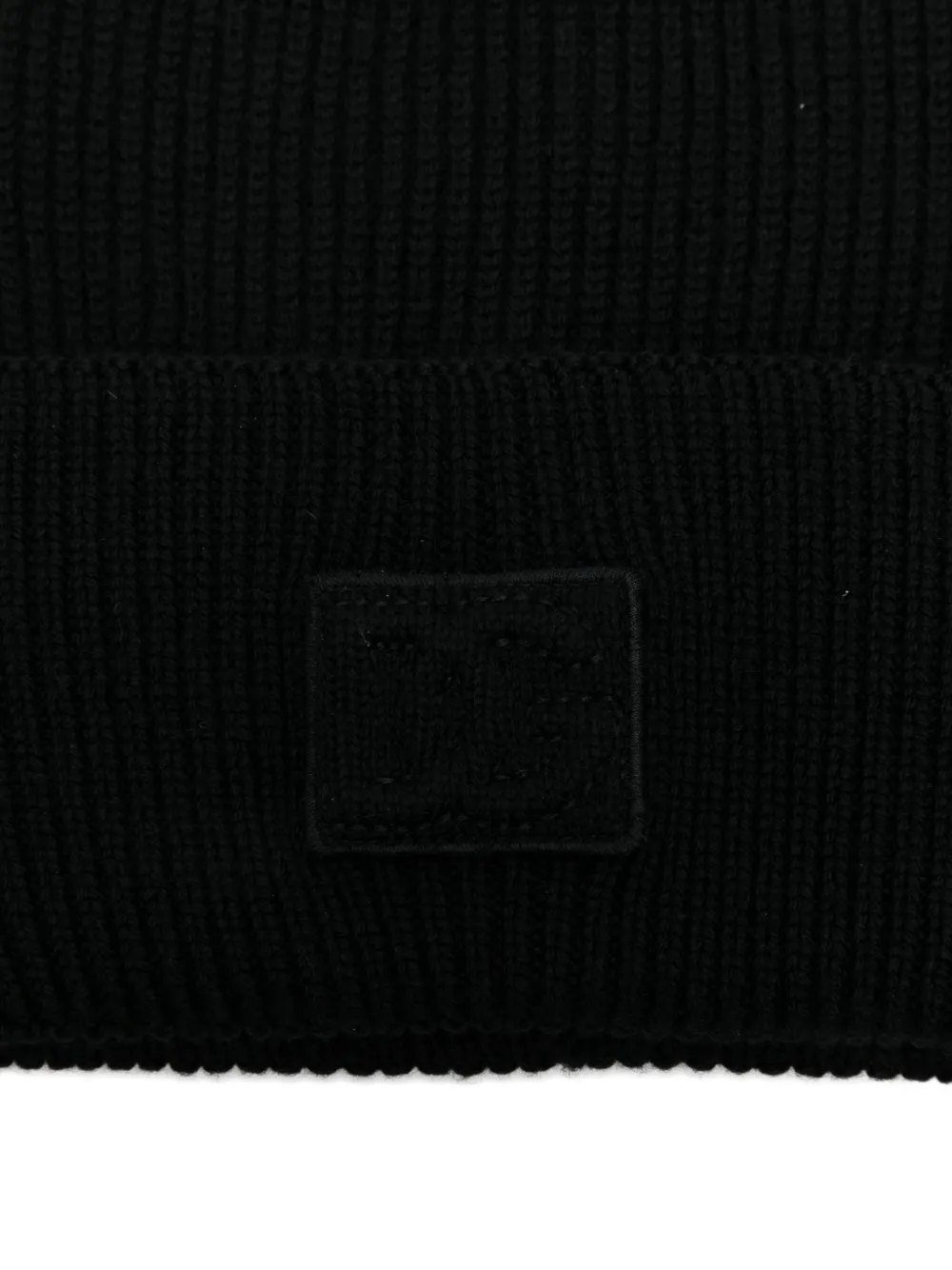 Dolce & Gabbana Ribbed Wool Beanie Hat In Black