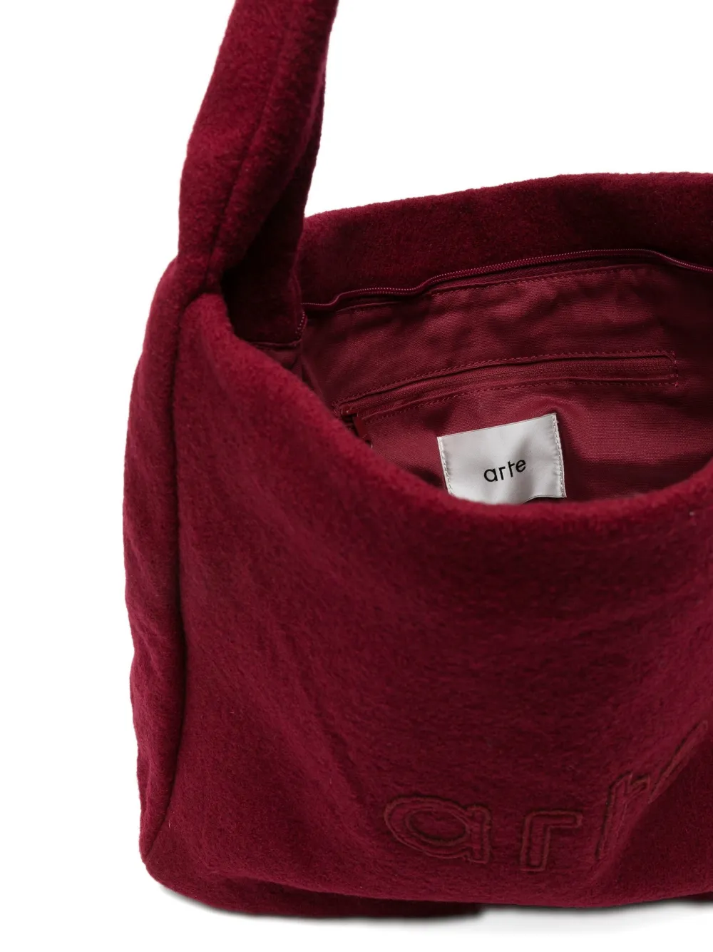 Arte Antwerp Embroidered-logo Tote Bag In Red