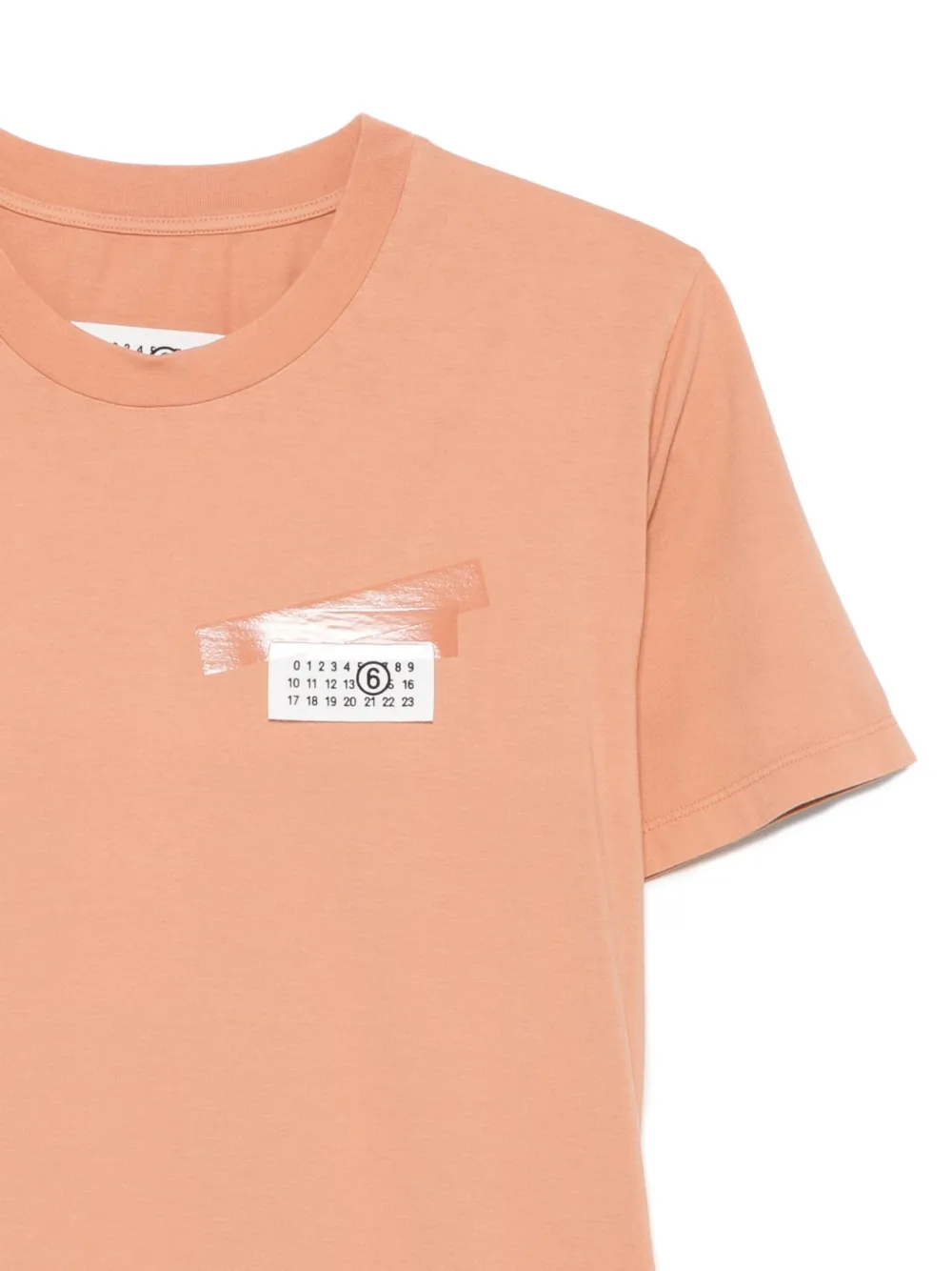 MM6 Maison Margiela T-shirt met tape-detail Oranje