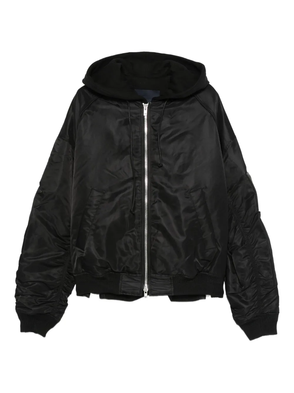 Juun.J hooded bomber jacket | Black | Image 1