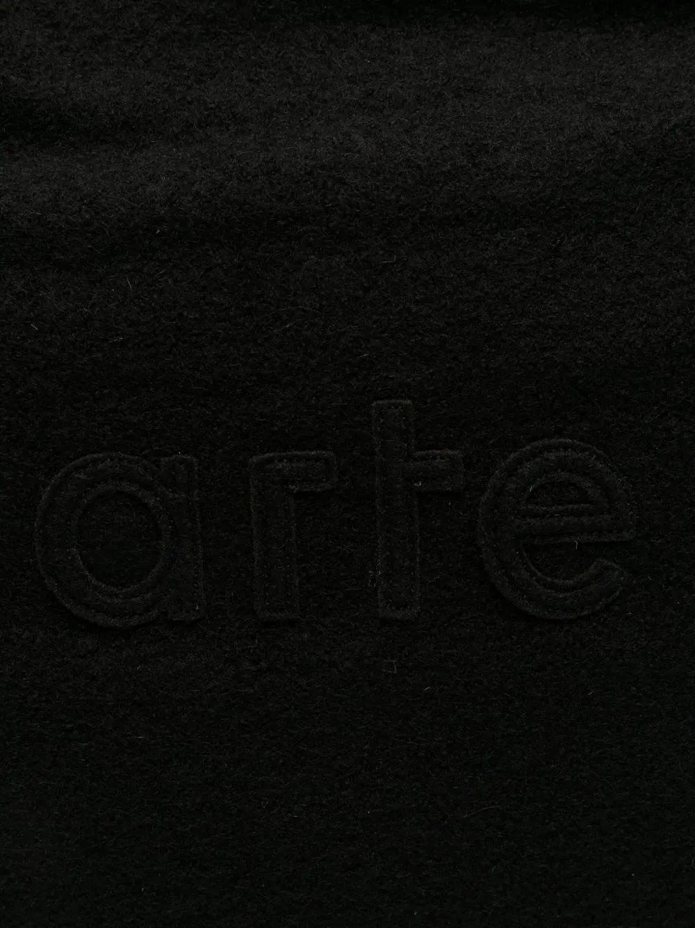 Arte Antwerp Embroidered-logo Shouder Bag In Black