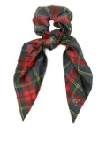 Vivienne Westwood tartan-plaid silk scrunchie - Red