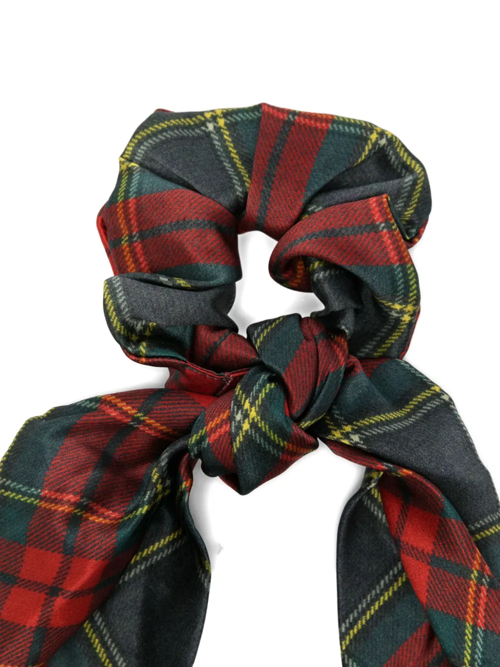 Vivienne Westwood Large Scrunchie Rtw Tartan Printed Scarlet-tartan Os-u Women In Red