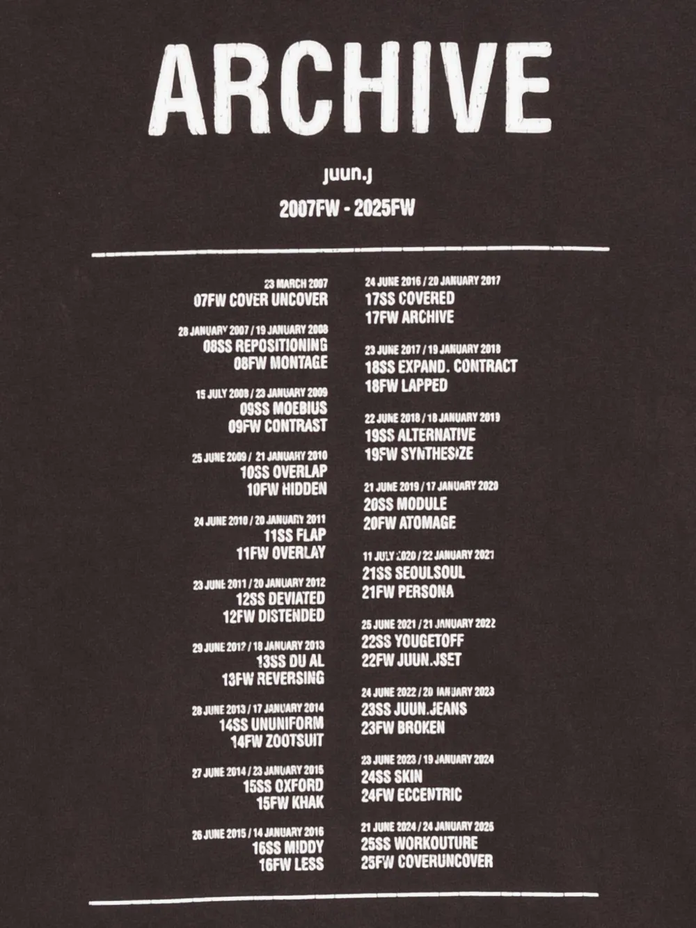 Juun.J T-shirt met geborduurd logo Paars