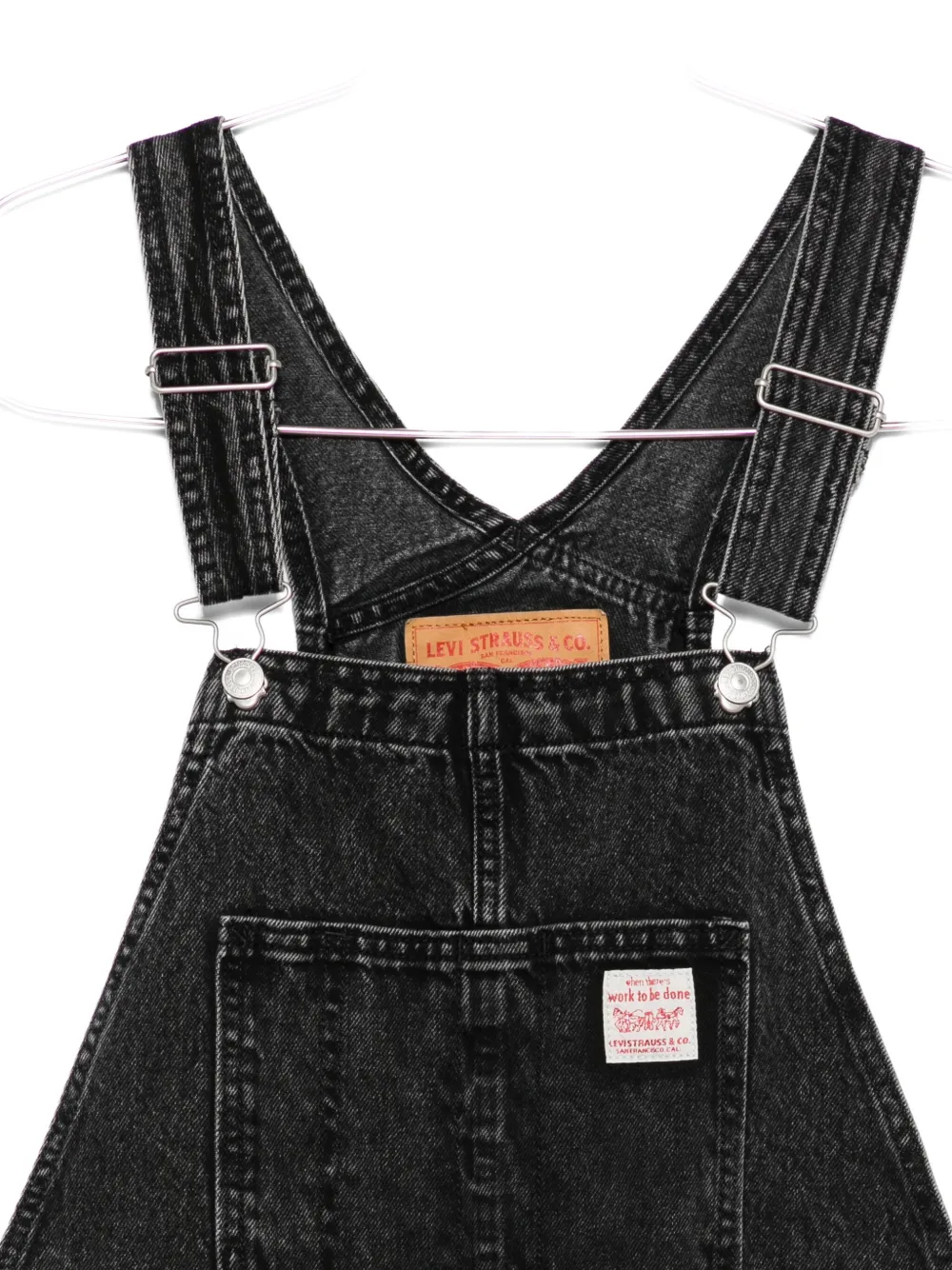 Levi's Red Tab Denim Dungarees In Black