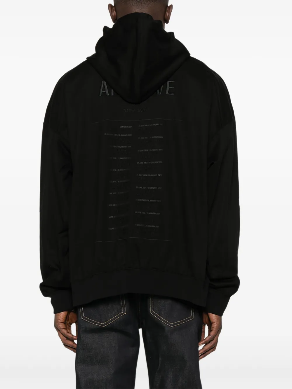 Juun.J Katoenen hoodie Zwart