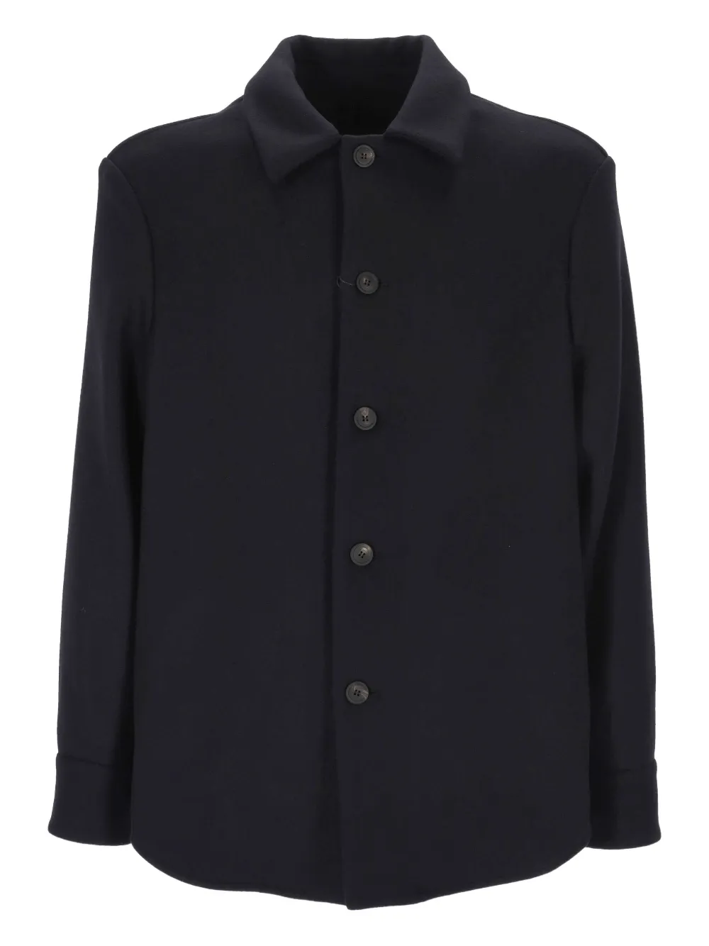 Altea button-fastening wool-blend jacket Blauw