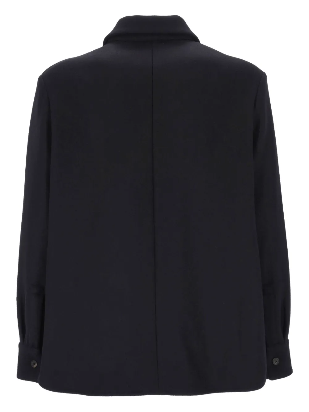 Altea button-fastening wool-blend jacket Blauw