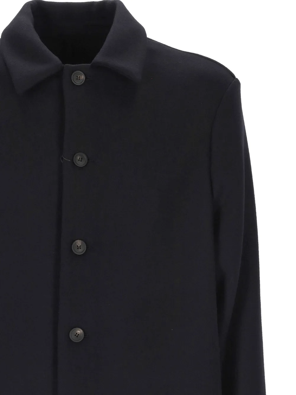 Altea button-fastening wool-blend jacket Blauw