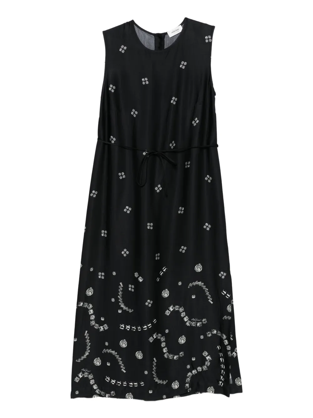 Ottod'Ame Jurk met print Zwart