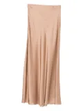 Ottod'Ame bias-cut satin skirt - Neutrals