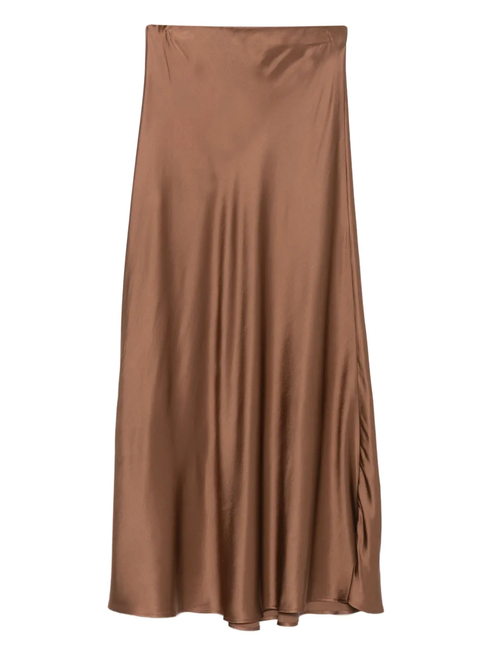 Ottod'Ame satin bias-cut skirt | Brown | Image 1