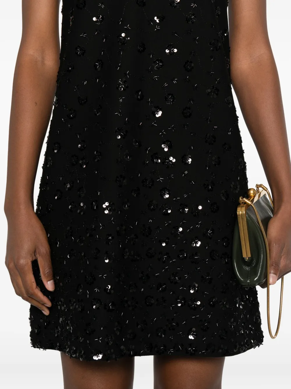Ottod'Ame Jurk verfraaid met pailletten Zwart