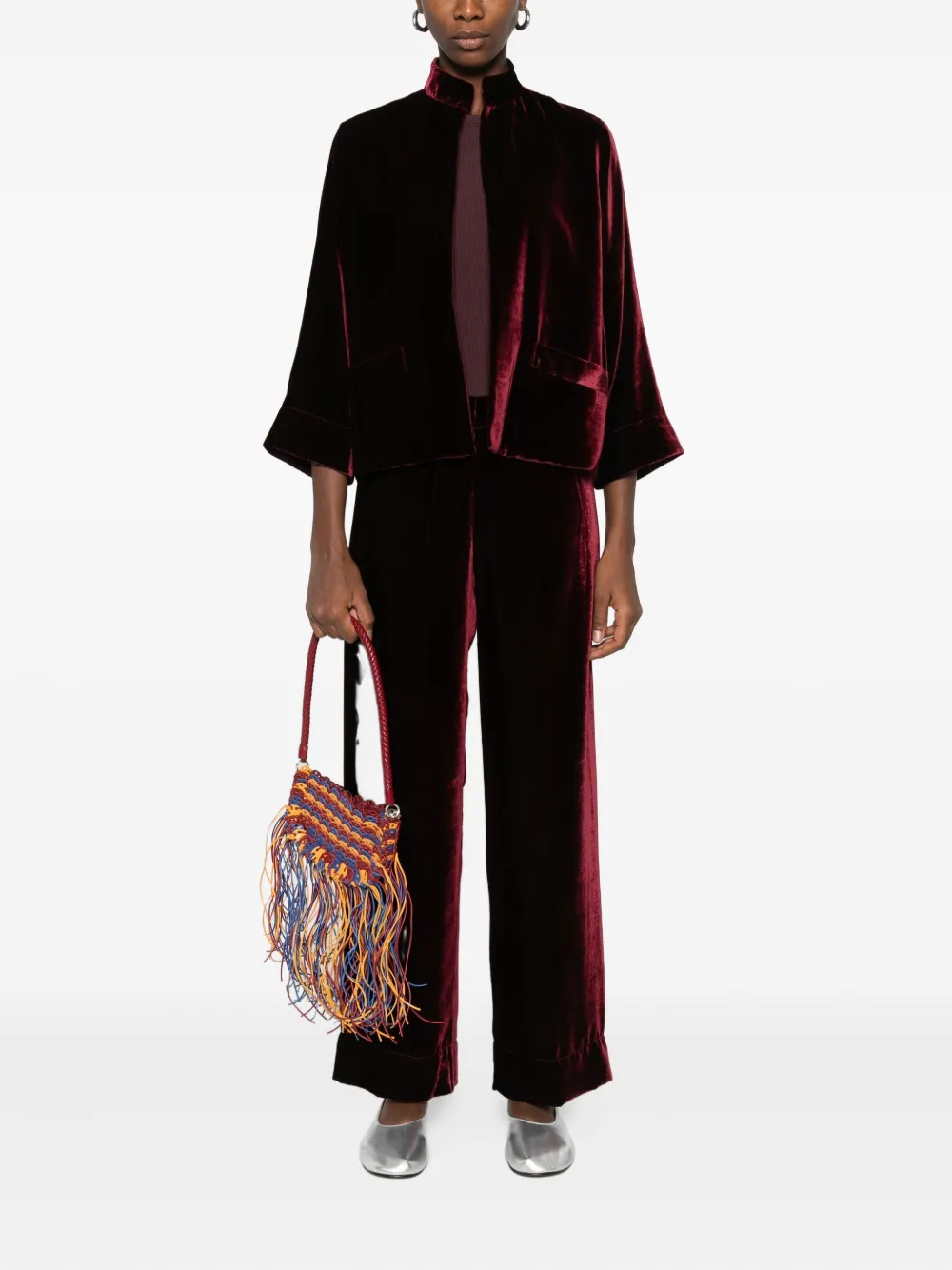 Why Ci Velvet Trousers In Black